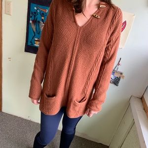 Dark rust colored sweater